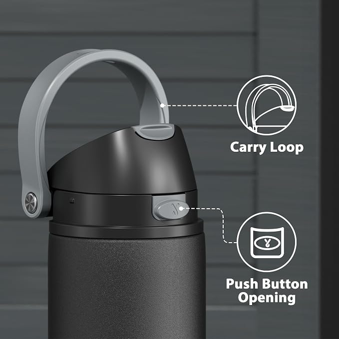 24 oz Insulated Water Bottle for Sports: Meoky Stainless Steel Water Bottle - Image 6