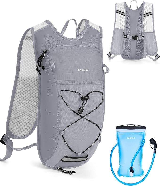 ECOHUB Hydration Backpack with 2L Water Bladder, Lightweight Running Hydration by ECOHUB