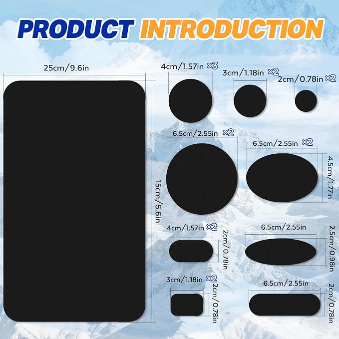 35Pcs Down Jacket Repair Patch Kit Pre-Cut Nylon Patches - Image 2