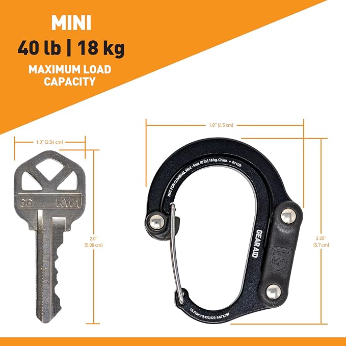 GEAR AID HEROCLIP Carabiner Gear Clip and Hook, - Image 3