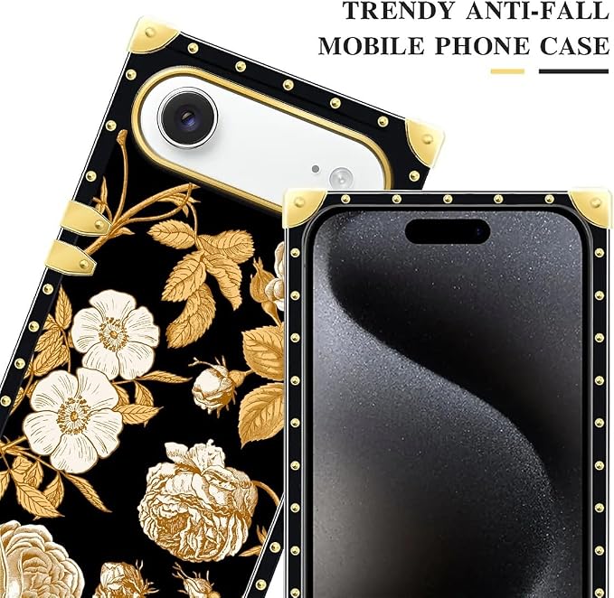 for iPhone 17 Air Case Luxury Golden Decoration - Image 4