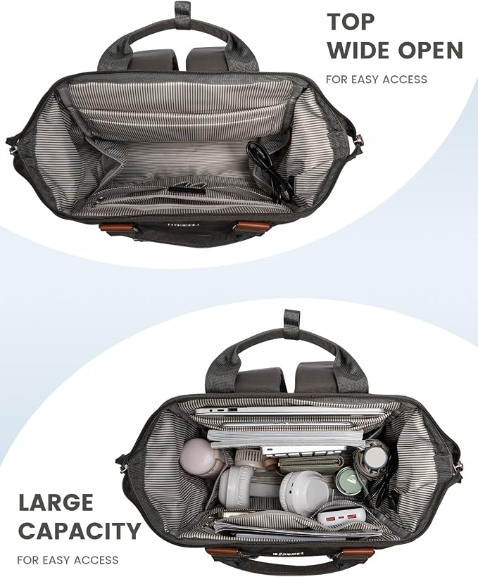 LOVEVOOK Laptop Backpack for Women Work Travel Commuter Backpack Business - Image 4