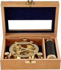 Explorer's Legacy Vintage Brass Compass and Telescope Set by ColeWheeler