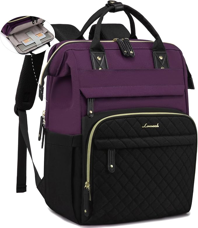 LOVEVOOK Laptop Backpack for Women, 15.6'' Waterproof Nurse Bag Teacher Work by LOVEVOOK