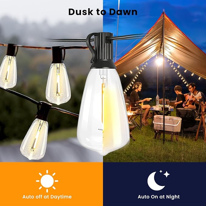 Bdrofn 100FT Solar String Lights Outdoor Waterproof, Solar Patio Lights - Image 3