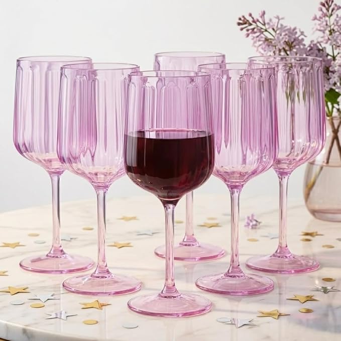 Khen Acrylic Lucia Stemmed Goblets by Khen