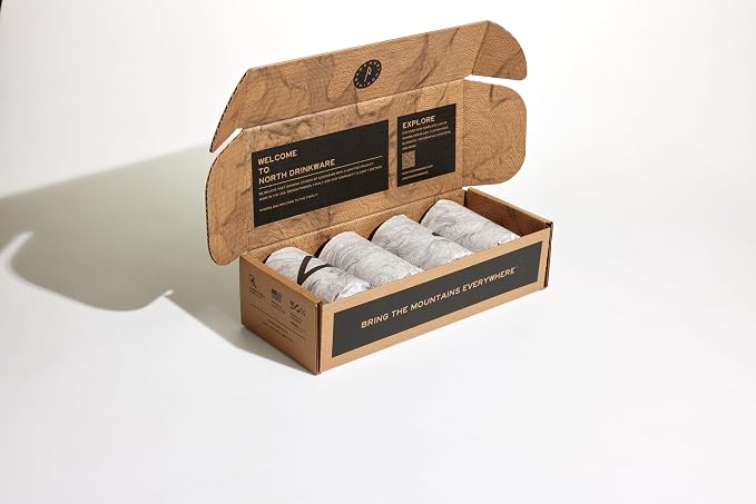 North Drinkware Pacific Northwest Unbreakable Outdoor Cup Set of 4. Featuring - Image 4