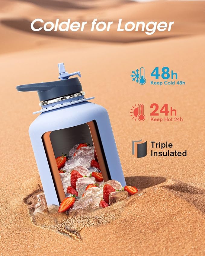 Coolflask 64 oz Water Bottle - Image 2