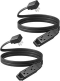 DEWENWILS 6FT Flat Plug Extension Cord 3 Prong Ultra Thin Power Strip, by DEWENWILS