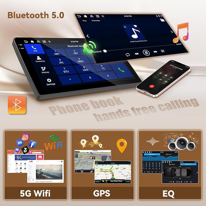 Android 15 Car Stereo for Jeep Compass Patriot 2007 2008 2009, Hikity 10'' - Image 5