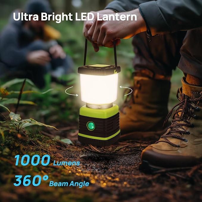 LED Camping Lantern, Consciot Battery Powered LED Lantern Flashlight, 4 Light - Image 2