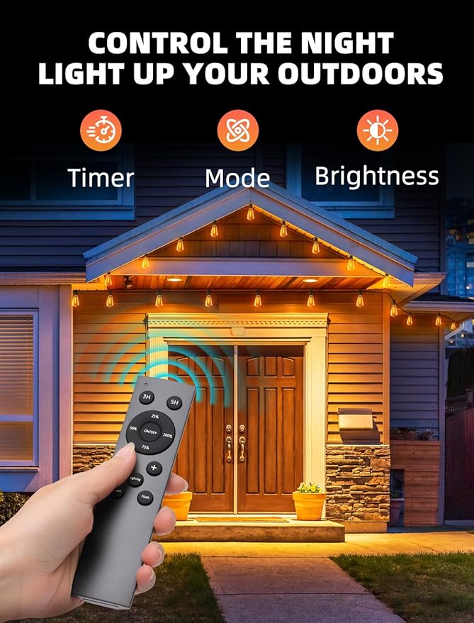 Outdoor Patio String Lights: 150Ft 45M Outside Waterproof Light - Image 2
