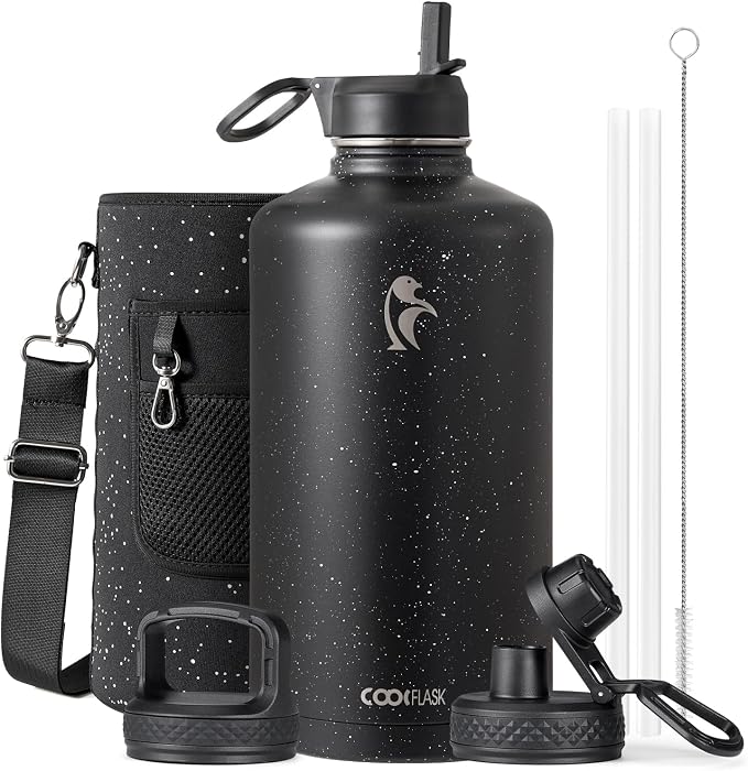 Coolflask 128 oz Gallon Water Bottle Insulated by Coolflask