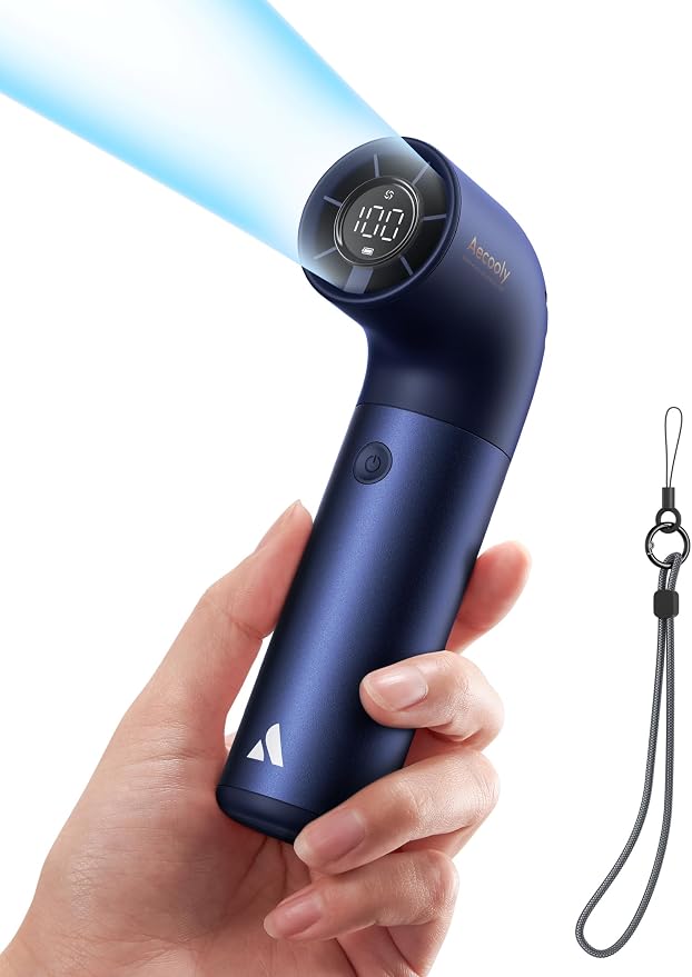 Aecooly Portable Handheld Fan, Powerful Turbo Air Tube Fan, 19000 RPM High by Aecooly