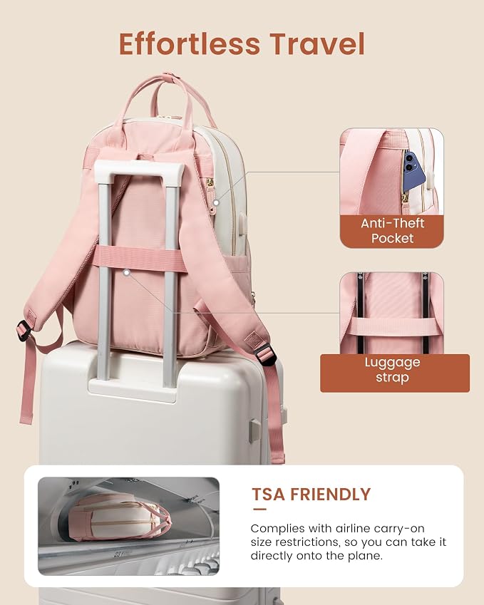 LOVEVOOK Backpack for Women, Laptop Backpack Women, Fits 15.6 Inch Laptop Bag - Image 7
