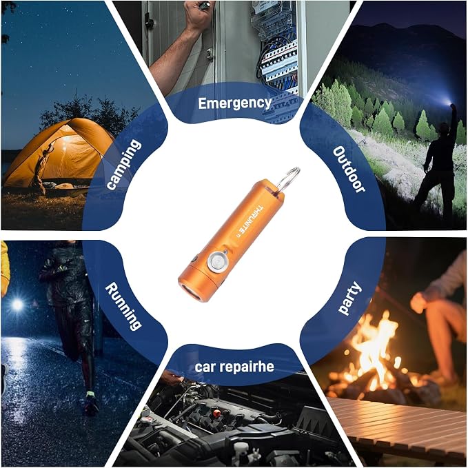 ThruNite Ti Mini Keychain Flashlight, USB-C Rechargeable EDC Pocket Light - Image 8
