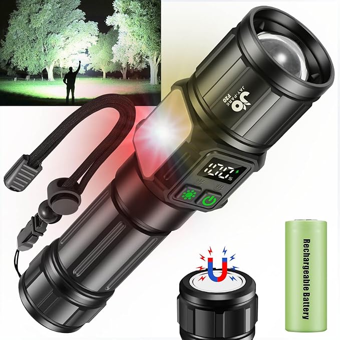 JAY-PARK Flashlights High Lumens, Rechargeable Flashlight 100000 Lumens - Image 8
