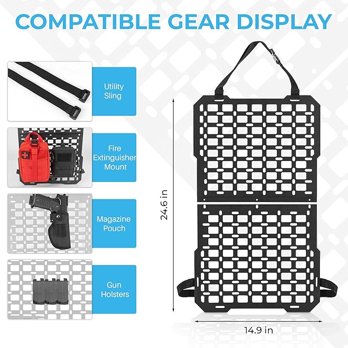 Rigid MOLLE Seat Back Organizer - Image 4