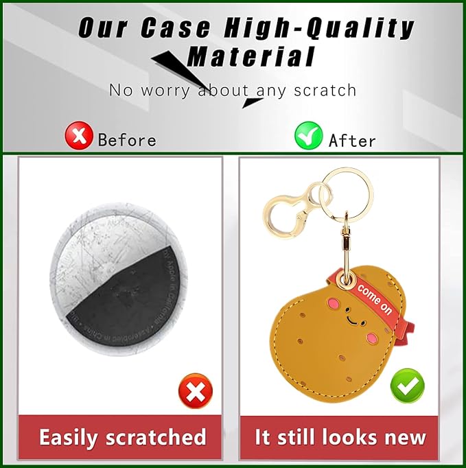 Leather Keychain Holder Case Compatible - Image 3