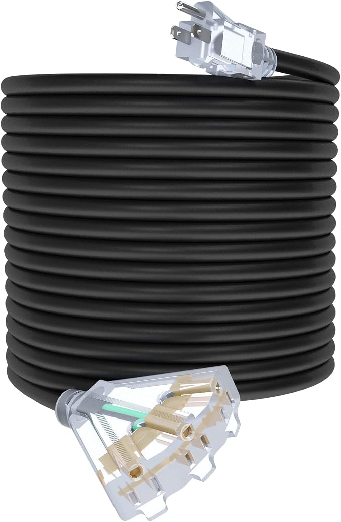 100Ft 12/3 Outdoor Extension Cord by PLUGTUL