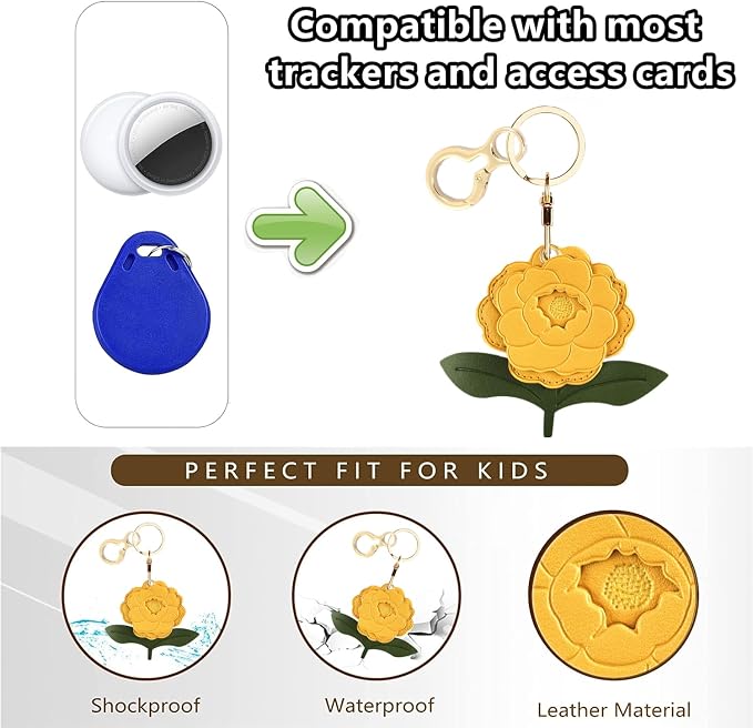 BORKUANA Leather Keychain Holder Case Compatible - Image 4