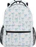 Wamika Coastal Anchor Kids Backpack Nautical Theme Starfish Shell Ocean School by Wamika