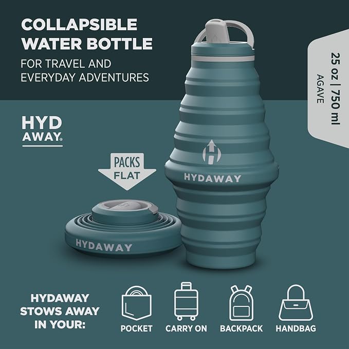 HYDAWAY 25oz Collapsible Travel Water Bottle - Image 2