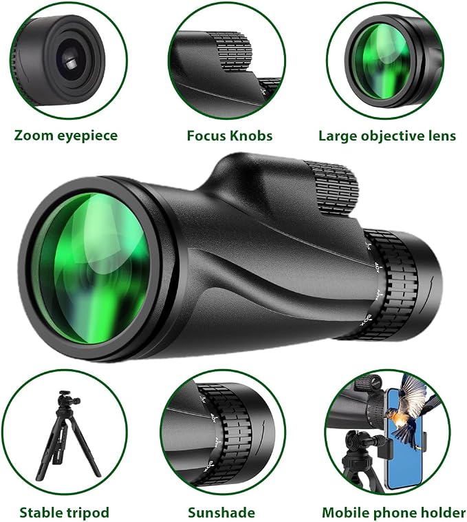 Monocular Telescope 80 x 100 High Powered Monoculars - Image 6