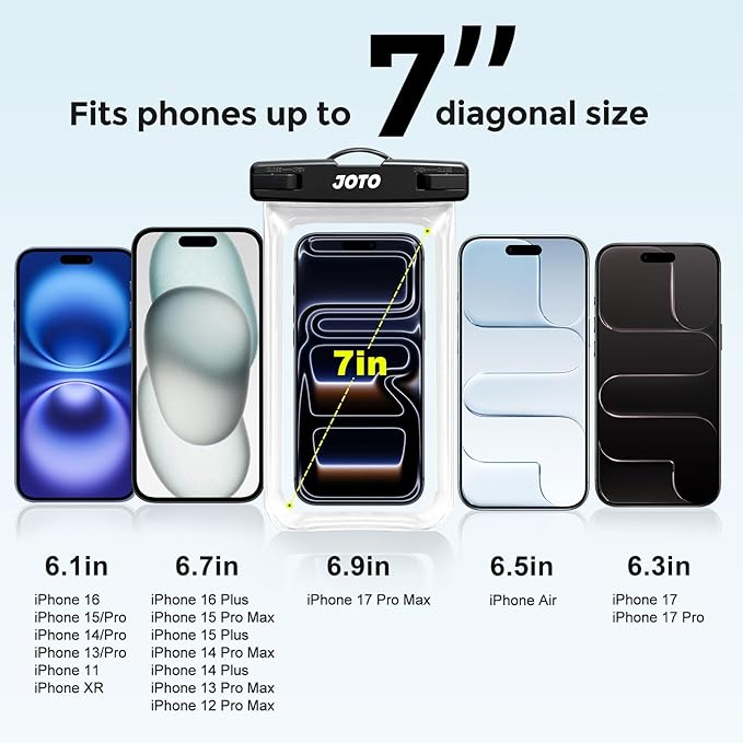 JOTO 2 Pack Universal Waterproof Phone Case - Image 4