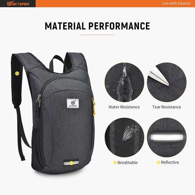 SKYSPER Small Daypack 10L/15L/20L Hiking Backpack Packable Lightweight Travel - Image 4