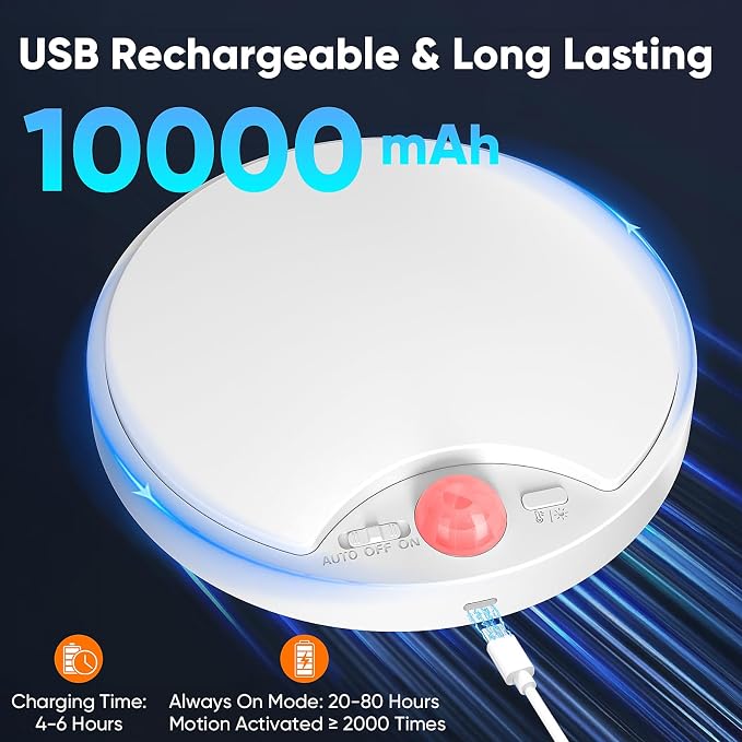 10000mAh Rechargeable Motion Sensor Ceiling Light - Image 2