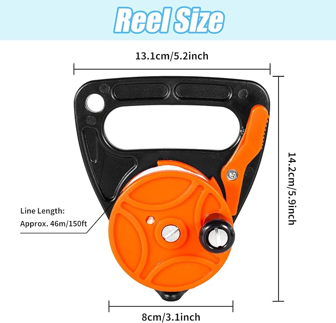 Compact 150ft Scuba Dive Reel Kayak Anchor - Image 7