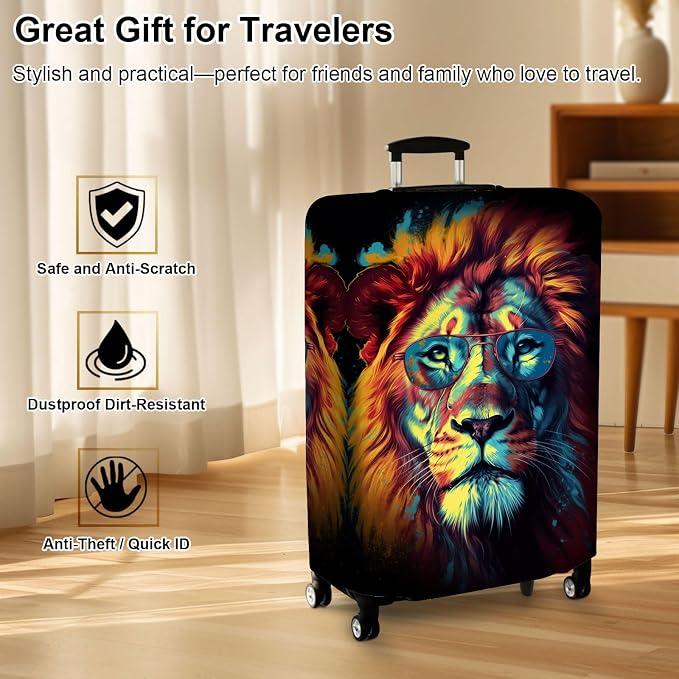 Luggage Cover Protector for 22-24 Inch Suitcases, TSA Approved Elastic Travel - Image 7