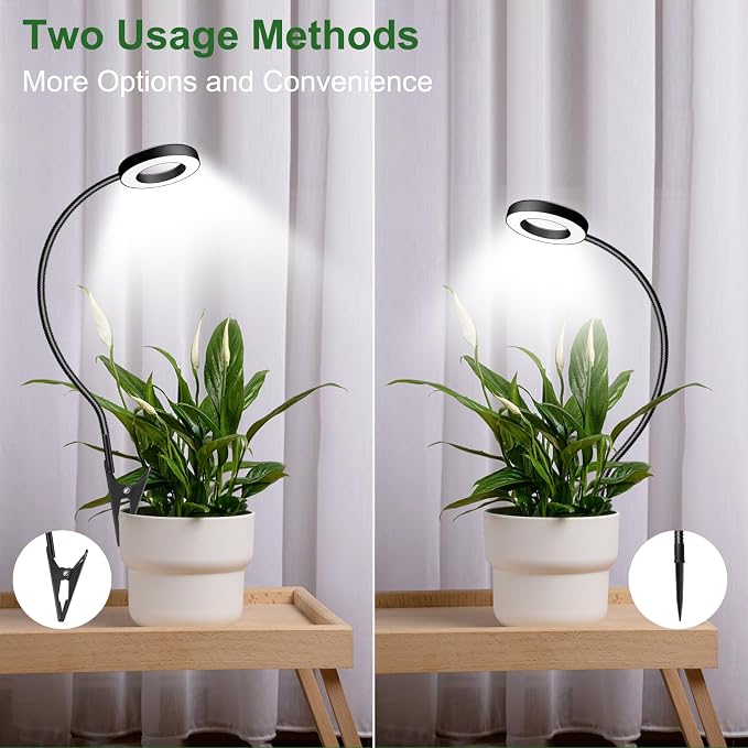 Wolezek 2 in 1 Grow Lights for Indoor Plants, 3 Colors Plant Lights - Image 2