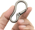 CRAFTMEMORE 2pcs 2 Inches Carabiner Spring Snap Hook Paracord Camping Keychain by CRAFTMEMORE