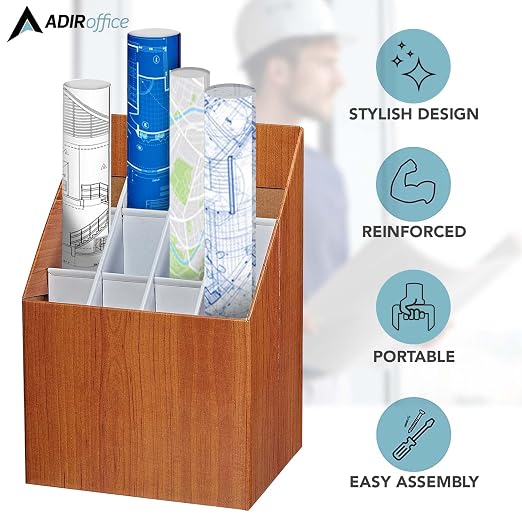 Adir Corp. 627 Upright Roll File Corrugated Box - Image 5