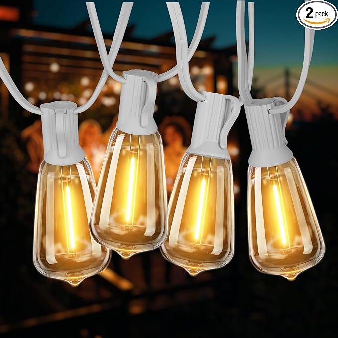 DAMAING Outdoor String Lights 200FT Waterproof, Patio String Light by Lifeisgood