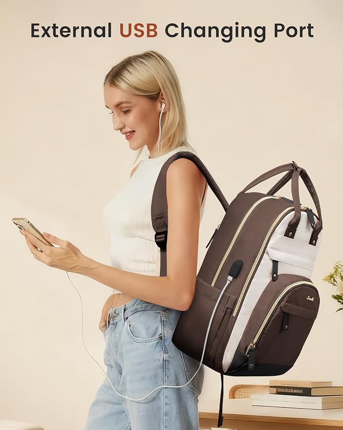 LOVEVOOK Backpack for Women, Laptop Backpack Women, Fits 17 Inch Laptop Bag - Image 2