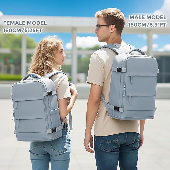 coowoz Travel Backpack For Women Men, Carry On Backpack, Hiking Backpack - Image 3