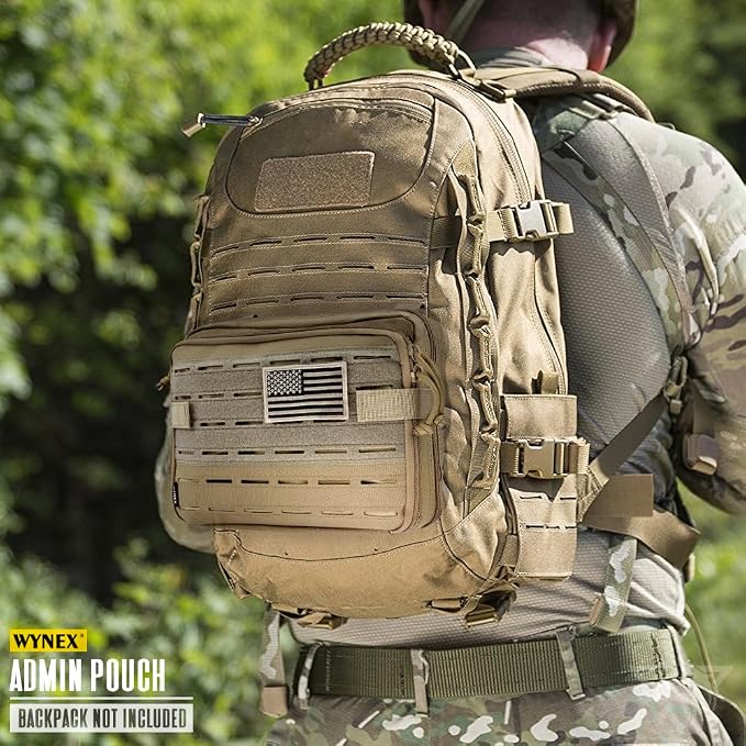 WYNEX Tactical Molle Admin Pouch of Double Layer Design, Admin Pouches Molle - Image 7