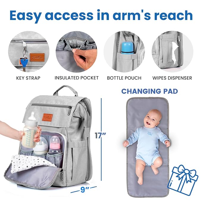 Baby Diaper Bag Backpack - Image 3