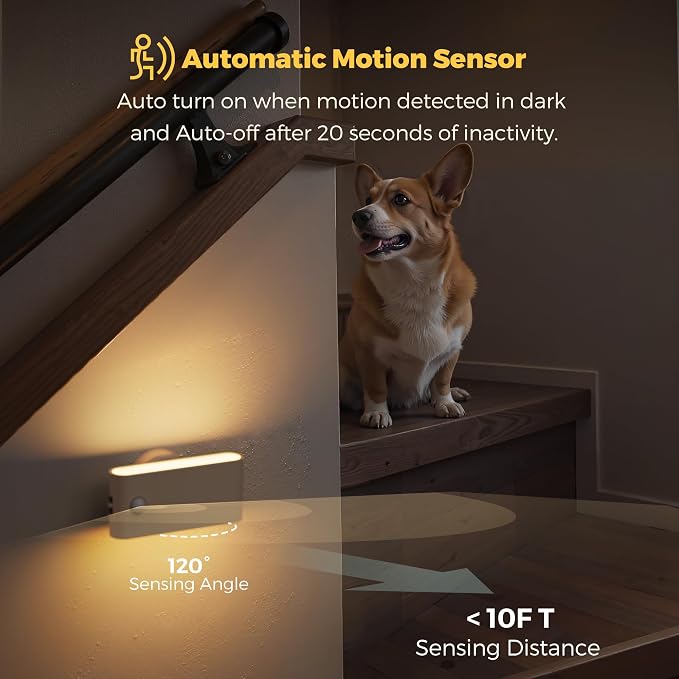 L LOHAS LED Motion Sensor Night Light, Rechargeable Stair Lights Indoor - Image 5