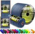 TECEUM 5/32" Paracord Rope 1000 – 1000ft / 200ft / 100ft / 50ft – Tactical by TECEUM