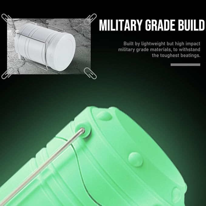 Lichamp LED Camping Lantern, 4 Pack Battery Powered Flashlight - Image 6