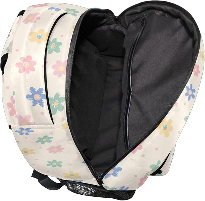 Wamika Daisy Flowers Kids Backpack Floral Orange Chamomile School Backpacks - Image 7