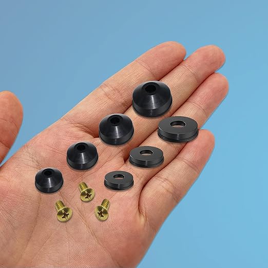ZDBB 106 pcs Flat and Beveled Faucet Washers and Brass Bibb Screws Assortment - Image 5