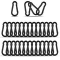 30PCS M4 Heavy Duty Carabiner Clip, 1.57Inch Snap Hook Quick Link Small by XHAMXE
