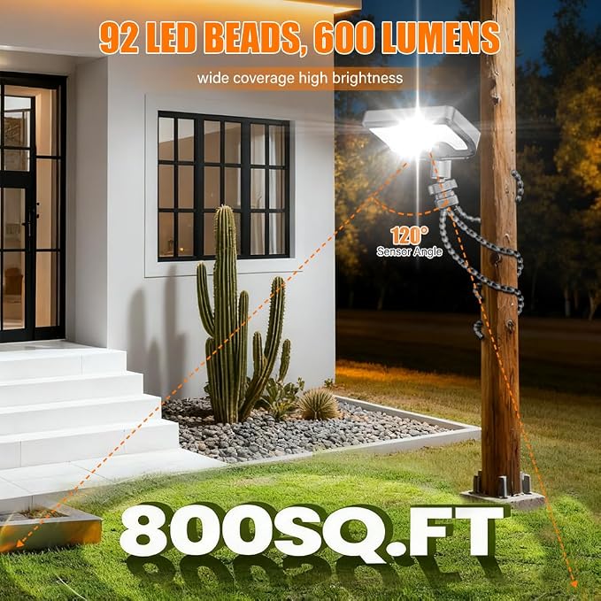 Solar Lights, Outdoor Solar Motion-Activated Light - Image 5