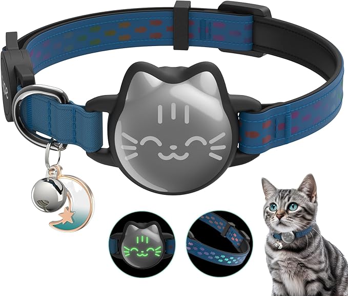 Waterproof Airtag 2nd & 1st Cat Collar, Breakaway Cat Airtag Collar by typecase