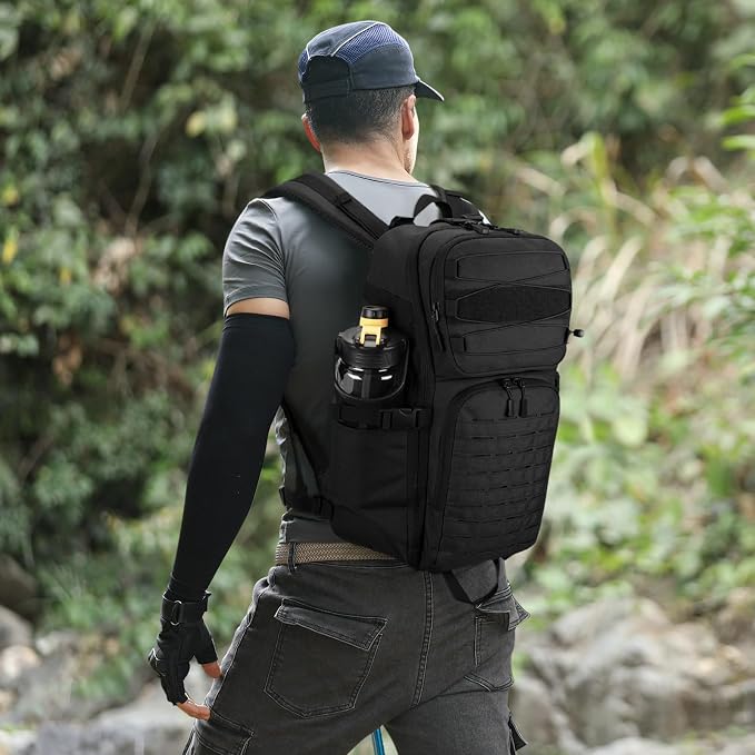 HUNTVP Tactical Backpack for Men 35L Military Backpack MOLLE 1000D Army Daypack - Image 2